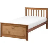 Beliani Bett mit Lattenrost Kiefernholz Olendon 90 x 200 cm