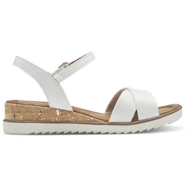 TAMARIS Da.-Sandalette für Damen, weiß, Größe 38 EU