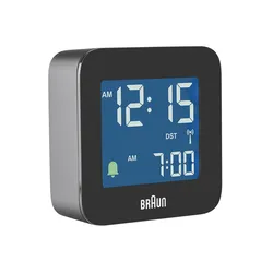 BRAUN Funkwecker digital  5,7x5,7x2cm schwarz