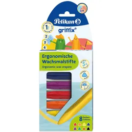 Pelikan griffix® Wachsmalstifte farbsortiert, 8 St.