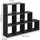 Vicco Treppenregal Raumteiler 142,4 x 107,8 x 29 cm Anthrazit