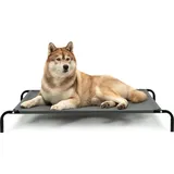 LIONTO Hundeliege Outdoor 117 x 85 cm grau