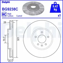 Delphi Bremsscheibe DELPHI BG9238C