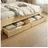 Homestyle4u Bettkasten in Braun 173x16x63 cm 1910