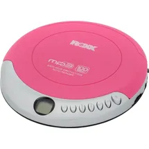 Roxx PCD 501 Tragbarer CD-Player CD, CD-R, CD-RW, MP3 Pink, Silber