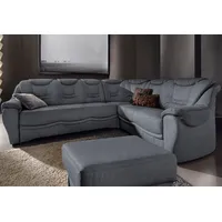 Ecksofa SIT & MORE "Benson L-Form" Sofas Gr. B/H/T: 265cm x 94cm x 215cm, Luxus-Microfaser ALTARA NUBUCK, langer Schenkel links, ohne Bettfunktion, grau (dunkelgrau) wahlweise mit Bettfunktion