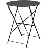 Bolero Gartentisch Ø 60 x 80 cm Schwarz