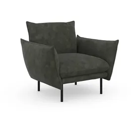 OTTO home Cocktailsessel Stine Polyester 96 x 86 x 86 cm Dunkelgrün