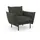 OTTO home Cocktailsessel Stine Polyester 96 x 86 x 86 cm Dunkelgrün