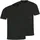 HAJO T-Shirt 2er Pack schwarz L