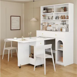 Okwish Küchenbuffet 120 x 180 x 45 cm Weiß