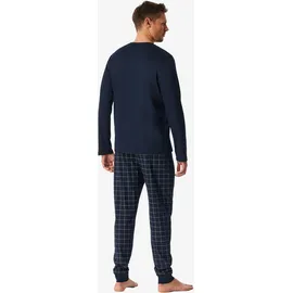 SCHIESSER Pyjama Fine Interlock Blau M