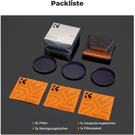 luxuskollektion 72mm Sternfilter Set 4/6/8 Punkte für effektvolle