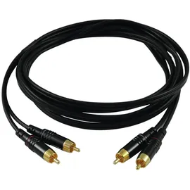 SOMMER CABLE Cinch Kabel 2x2 1m sw Hicon