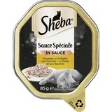 Sheba Sauce Collection 22x85 g Nassfutter mit Truthahn und Gemüse in Soße für Katzen