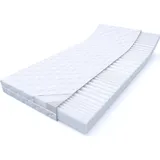 MSS e.K. Revasana Premium 7 Zonen Matratze Wellness Kaltschaum versteppter Bezug - 100 x 200 cm