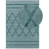 benuta Nest Outdoorteppich, Türkis, Textil, Rechteckig, 240x340 cm Oeko-Tex® Standard 100, wasserabweisend, Teppiche & Böden, Teppiche, Outdoorteppiche