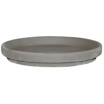 Spang Blumentopf-Untersetzer Basalt XL (Außenmaß (Ø x H): 32 x 4,5 cm, Naturmaterialien, Anthrazit)