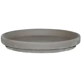 Spang Blumentopf-Untersetzer Basalt XL (Außenmaß (Ø x H): 32 x 4,5 cm, Naturmaterialien, Anthrazit)