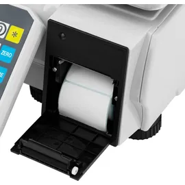 Steinberg Systems Kontrollwaage Preisrechenfunktion Etikettendruck 2000 Speicherplätze 30 kg / 15 g 38 x 26,5 cm mit Etikettendrucker LCD