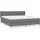 vidaXL Boxspringbett 180 x 200 cm Dunkelgrau