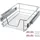 Tectake tectake® Teleskopschublade, verchromt, verstellbare Breite, einfache Montage