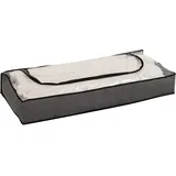 Testrut axentia Unterbettkommode, grau/transparent/schwarz, ca. 100 x 15 x 45 cm