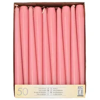 Papstar Leuchterkerzen Ø 2,2 cm 25 cm 50 St. rosa