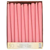 Papstar Leuchterkerzen Ø 2,2 cm 25 cm 50 St. rosa
