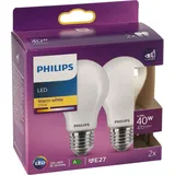 Philips LED Classic E27 4,5W, 470lm matt DUO