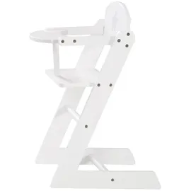 roba Puppenhochstuhl, weiß, Puppenmöbel, KinderB:28cm H:52cm T:28cm, Holz, B:28cm H:52cm T:28cm