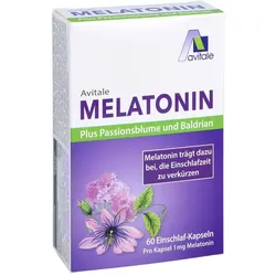 MELATONIN+PASSIONSBLUME+Baldrian Kapseln