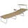 furnicato Sonnenliege 189 x 58 x 27 cm Taupe