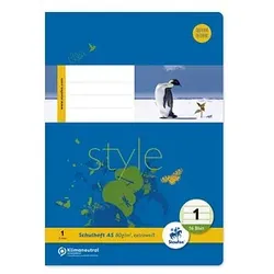 Staufen® Schulhefte Style Lineatur 1 liniert DIN A5 ohne Rand, 16 Blatt