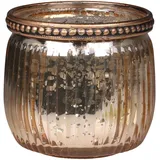 Chic Antique Teelichthalter Antique Glas Champagner