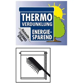 GARDINIA EasyFix Thermo Rollo schiefer 90 x 210 cm