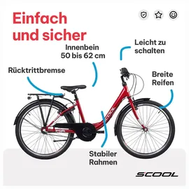 S'COOL chiX 24 Zoll rot/weiß