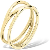 Liebeskind Berlin Ring LJ-1625-R-54 aus Edelstahl in IP Gold