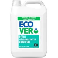 Ecover Waschmittel Universal Hibiskus & Jasmin (5L/100 Waschladungen), Flüssigwaschmittel mit pflanzenbasierten Inhaltsstoffen, pflegendes Vollwaschmittel für Erhalt und Schutz der Kleidung