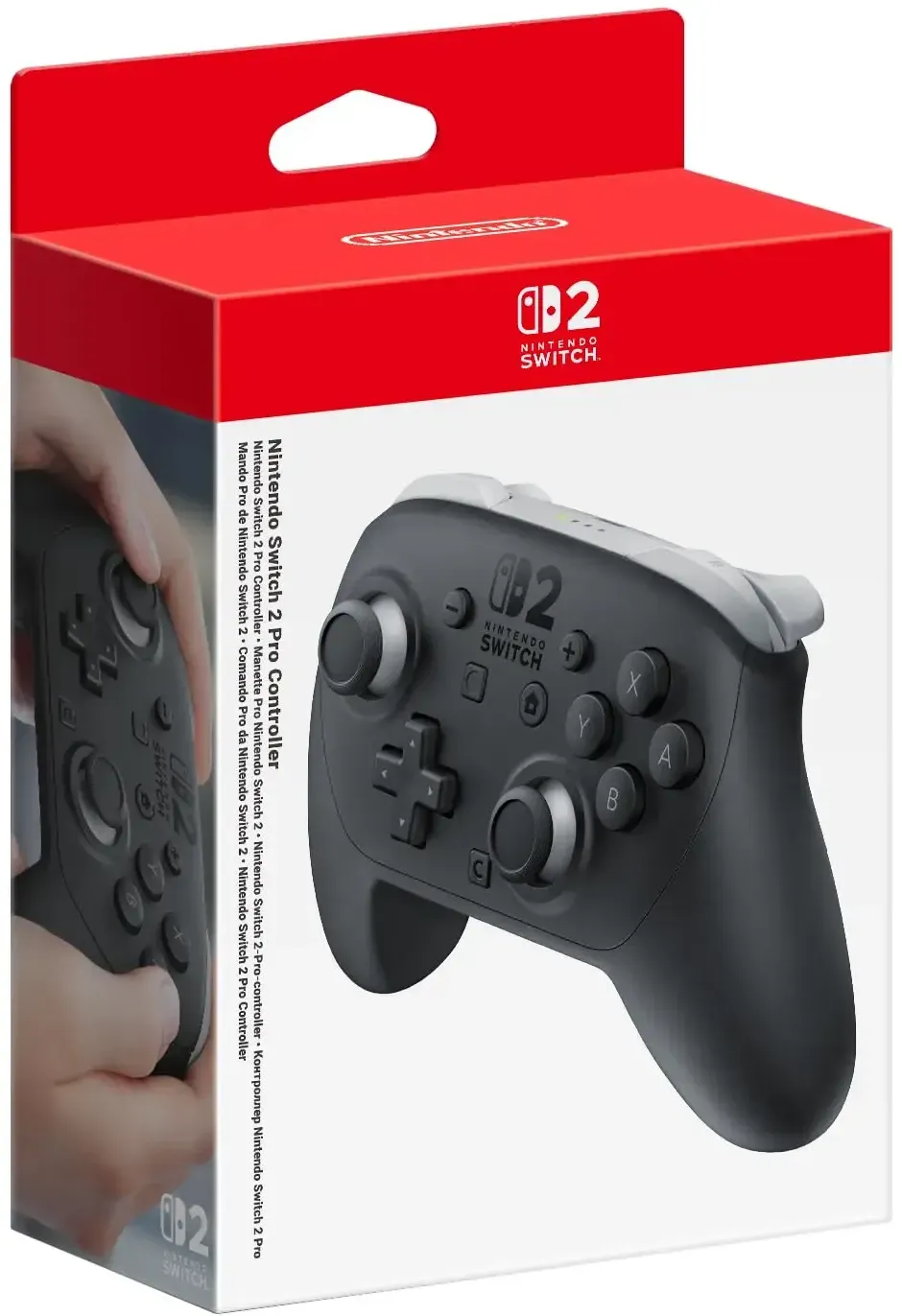 Nintendo Switch 2 Pro Controller, kabelloser Gaming-Controller für NS2, Neu, Hinzufügen Sie GL/GR-Rücktasten, optimiertes Tastenlayout, präzise