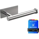 IBERGRIF MK34052 - Selbstklebender Toilettenpapierhalter, klopapierhalter WC Ohne Bohren, Toilettenpapier Halterung, Edelstahl, Einheitsgröße, Grau
