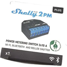 Shelly Plus 2PM - Smart Relais max. 16A BT Messfunktion