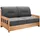 Livetastic Schlafsofa Anthrazit, Braun , Holz, Textil , Kiefer , vollmassiv , 154x88x90 cm Made in EU, einzeln ausziehbar Kinder- , Jugendzimmer, Jugendmöbel, Jugendsofas