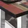 GGM Möbel Bistro Loungetisch 110 x 60 x 41 cm Vintage Bunt/Edelstahl