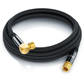 Primewire HDTV Satellitenkabel gewinkelt mit Braiding - 75 Ohm - 3 m