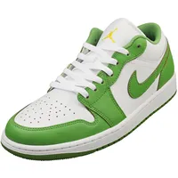 Jordan Nike Air Jordan 1 Low Se Herren White Green Sneaker Mode - 44.5 EU