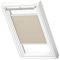 Velux Dachfensterplissee FHL UK08 1259SWL  (Farbe: Hellbeige - 1259SWL, Farbe Schiene: Weiß, Manuell)
