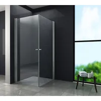GD Duschkabine Spa Walk-In-Dusche 100 x 195 cm Gold Sicherheitsglas 3010