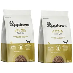 Applaws Trockenes Katzenfutter - Erwachsener mit Huhn und Lamm 2x7,5kg