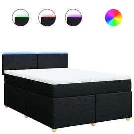 vidaXL Boxspringbett 160 x 200 cm Schwarz